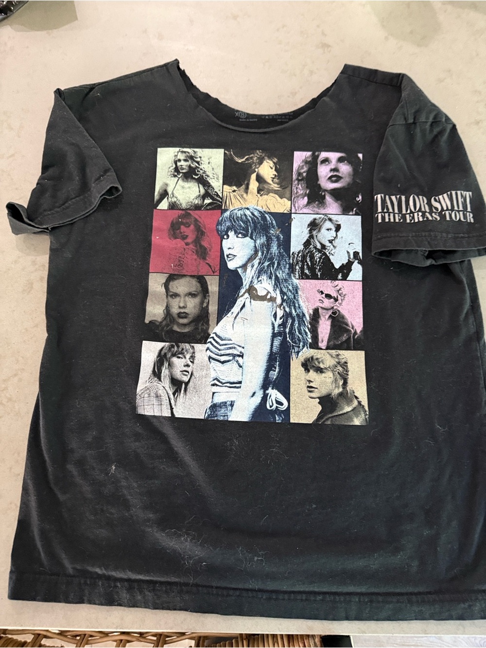 Taylor Swift The Eras Tour Black Graphic Concert Tee As Is Size XS oversized
